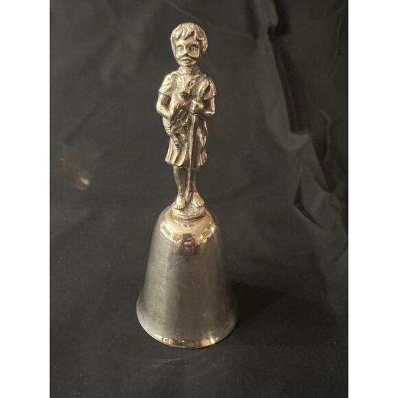 REED & BARTON Vintage Silver Plate Annual Christmas Bell Boys on Top Set of 2 - Picture 4 of 6